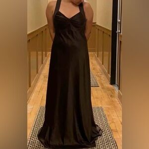 Calvin Klein Chocolate Brown Formal Gown